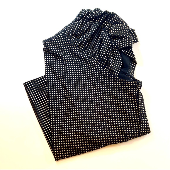 T04 Tommy Hilfiger Black Gold Gathered Short Sleeve Shirt - Picture 13 of 16